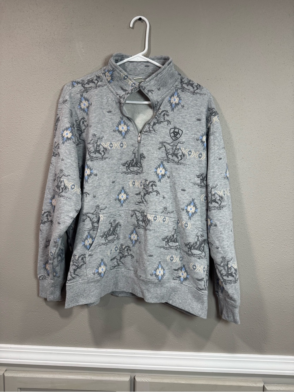 Ariat Women’s Sapphire 1/2 Zip Sweatshirt - Picture 2 of 5